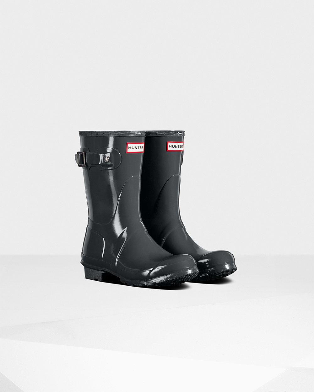 hunter gloss ankle boots